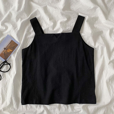 Νέο μοντέλο γυναικείο αμάνικο μπλουζάκι με τετράγωνο ντεκολτέ