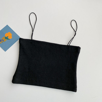 Maiou scurt dama model nou cu bretele subtiri in mai multe culori