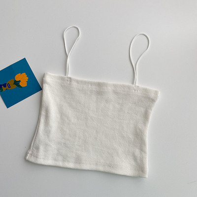 Maiou scurt dama model nou cu bretele subtiri in mai multe culori