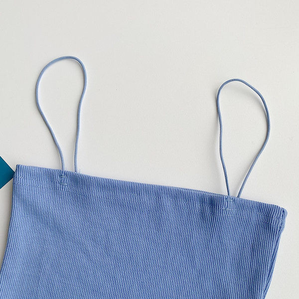 Maiou scurt dama model nou cu bretele subtiri in mai multe culori