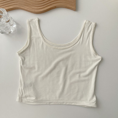 Γυναικεία αμάνικι μπλούζα με στρογγυλή λαιμόκοψη σε τρία χρώματα