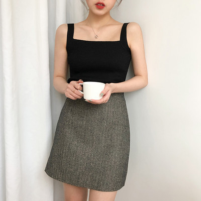 Maieu de damă cu decolteu pătrat, tricotat subțire