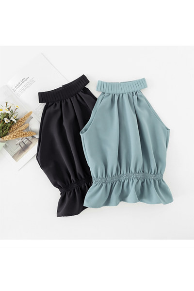 Γυναικεία αμάνικι μπλούζα με ελαστική μέση