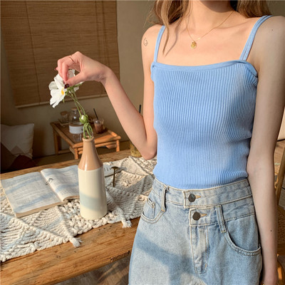 Maieu de damă din catifea cu bretele subțiri