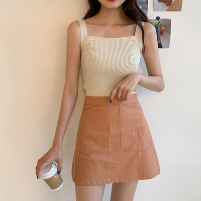 Maieu casual dama cu bretele late - decolteu patrat