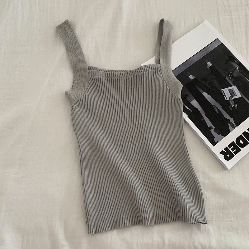 Maieu casual dama cu bretele late - decolteu patrat