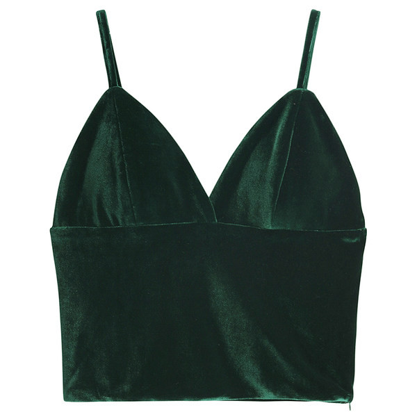 Γυναικείο καθημερινό  αμάνικο  με λεπτά τιραντάκια - βελούδινο με ντεκολτέ