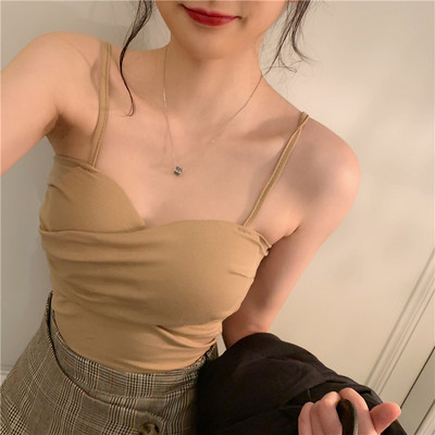 Γυναικείο καθημερινό αμάνικο με λεπτά τιραντάκια μοντέρνο σε διάφορα χρώματα