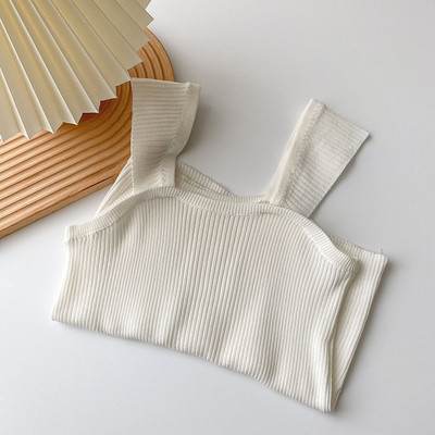 Maieu de damă model nou cu bretele largi și decolteu pătrat