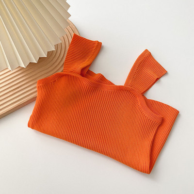 Maieu de damă model nou cu bretele largi și decolteu pătrat