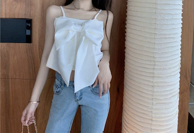 Maiou de dama model nou cu panglica si bretele subtiri