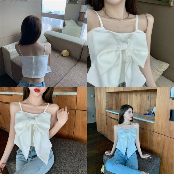 Maiou de dama model nou cu panglica si bretele subtiri