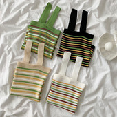 Maiou de damă în dungi model nou, cu decolteu pătrat