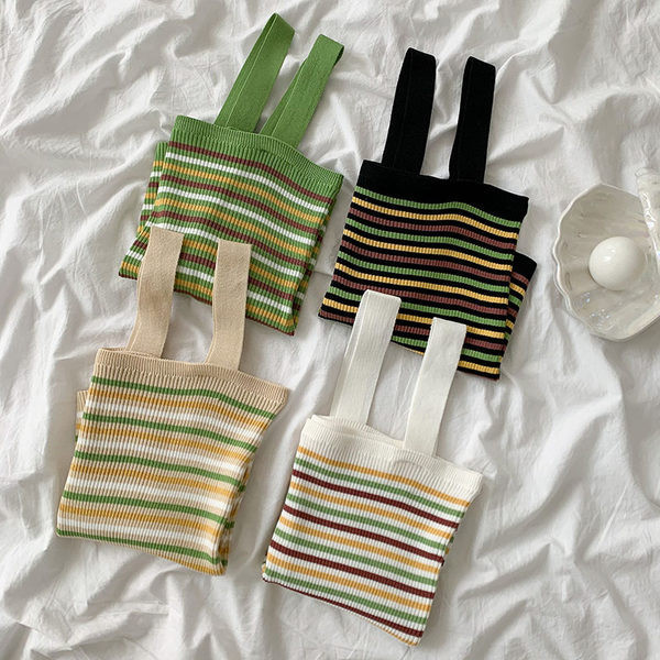 Maiou de damă în dungi model nou, cu decolteu pătrat