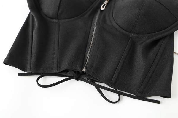 Dámsky krátky korzet so zaväzovaním a nastaviteľnými ramienkami