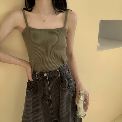 Γυναικείο αμάνικο  μπλουζάκι κοτλέ για το καλοκαίρι σε διάφορα χρώματα