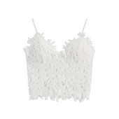 Trumpai prigludusi nėriniuota krūtinė