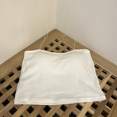 Γυναικεία κοντή αμάνικι μπλούζα με λεπτά τιραντάκια - πέντε χρώματα