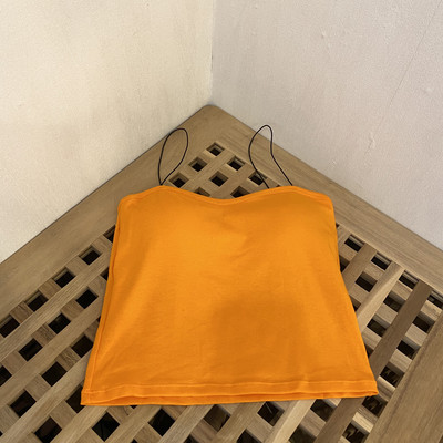 Γυναικεία κοντή αμάνικι μπλούζα με λεπτά τιραντάκια - πέντε χρώματα