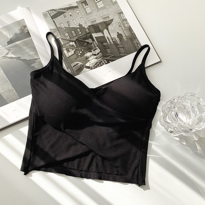 Maieu de dama cu bretele subtiri - model asimetric