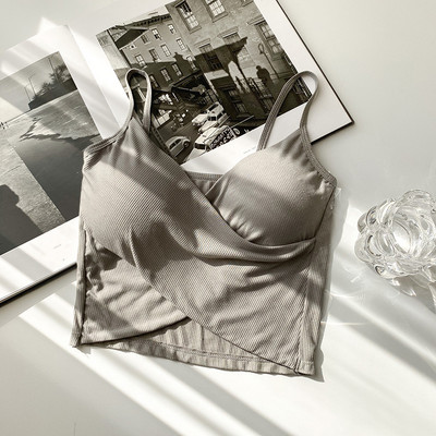 Maieu de dama cu bretele subtiri - model asimetric