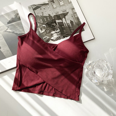 Maieu de dama cu bretele subtiri - model asimetric