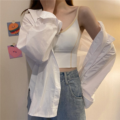 Bustiera sport de dama cu bretele subtiri