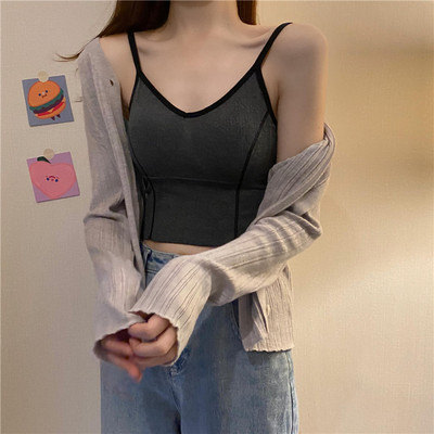 Bustiera sport de dama cu bretele subtiri