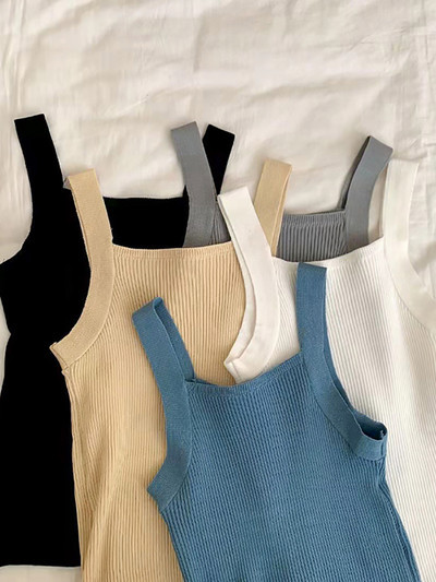 Maieu de damă cu model uni tricotat subțire