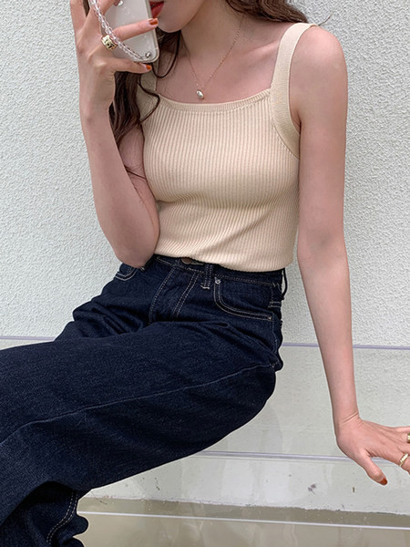 Maieu de damă cu model uni tricotat subțire