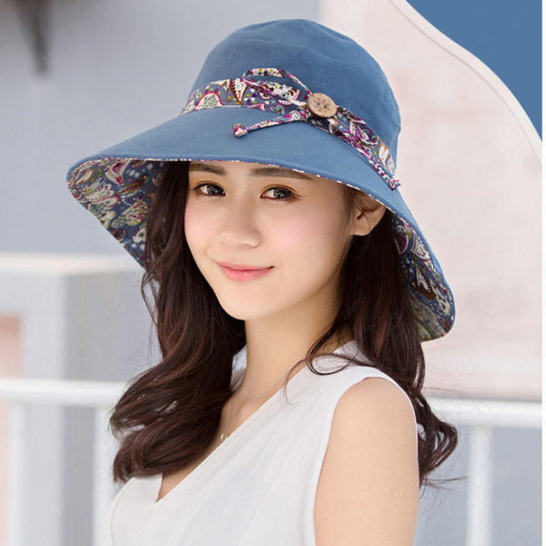 Palarie de vara dama cu franjuri si legatura de culoare