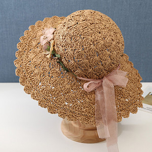 Καλοκαιρινό ψάθινο καπέλο με κορδόνια - διάφορα μοντέλα