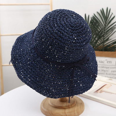 Καλοκαιρινό ψάθινο καπέλο με κορδόνια - διάφορα μοντέλα