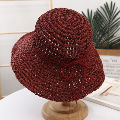 Καλοκαιρινό ψάθινο καπέλο με κορδόνια - διάφορα μοντέλα