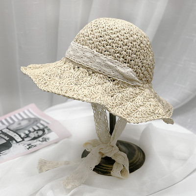 Palarie de plaja de vara cu panglica - multe modele