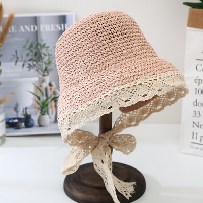 Palarie de plaja de vara cu panglica - multe modele