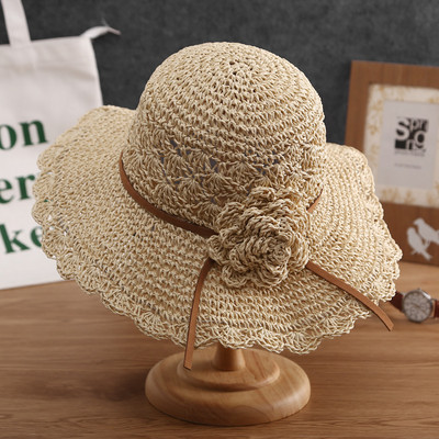 Palarie de plaja de vara cu panglica - multe modele