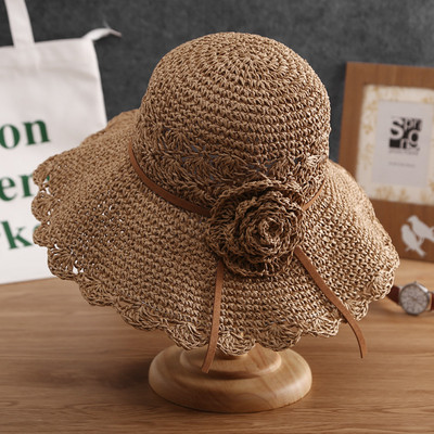 Palarie de plaja de vara cu panglica - multe modele