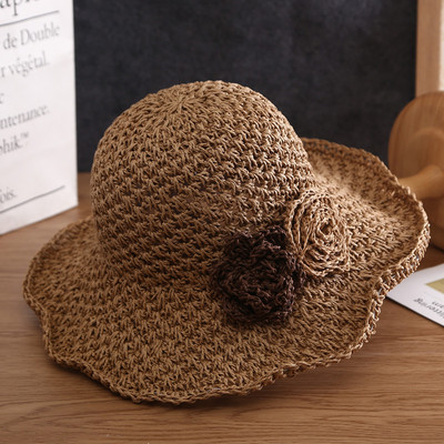 Palarie de plaja de vara cu panglica - multe modele