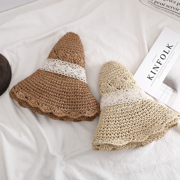 Palarie de plaja de vara cu panglica - multe modele