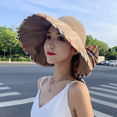 Palarie de vara dama cu franjuri si panglica