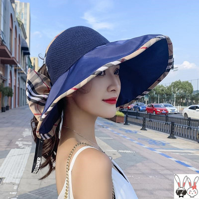 Palarie de vara dama cu franjuri si panglica