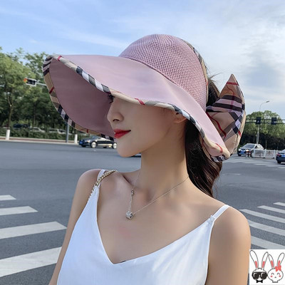 Palarie de vara dama cu franjuri si panglica