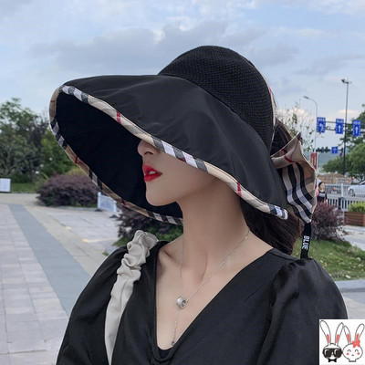 Palarie de vara dama cu franjuri si panglica