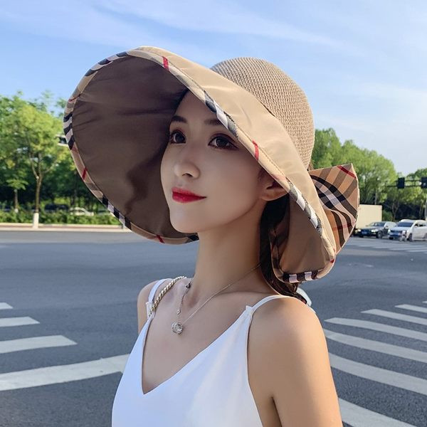 Palarie de vara dama cu franjuri si panglica