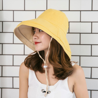 Pălărie modernă de protecție solară pentru femei cu franjuri