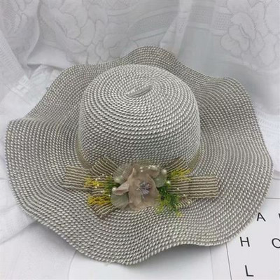 Palarie de plaja dama cu franjuri - mai multe modele