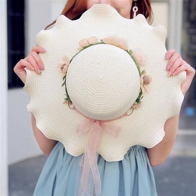 Palarie de plaja dama cu franjuri - mai multe modele