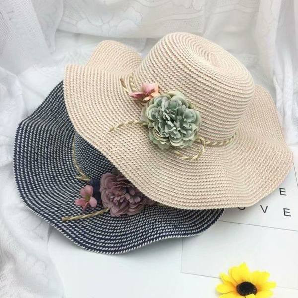 Palarie de plaja dama cu franjuri - mai multe modele