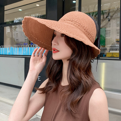 Μοντέρνο γυναικείο καπέλο με κορδέλα-δύο μοντέλα